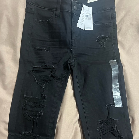 ๐๐ American Eagle | Distressed Black, Size 0 Dream Stretch Jeggings - Picture 4 of 5